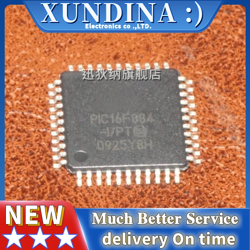

5PCS/LOT PIC16F884-IPT PIC16F884 TQFP-44 new and original IC