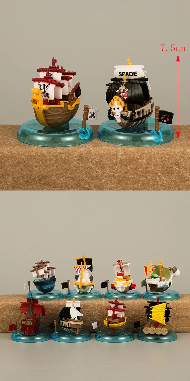 6-12 Teile/satz One Piece Monkey D. Ruffy Nami Lysop Sanji Chopper Roronoa Zoro PVC Action-figuren Modell Puppen spielzeug Weihnachten Geschenke – Detail 5