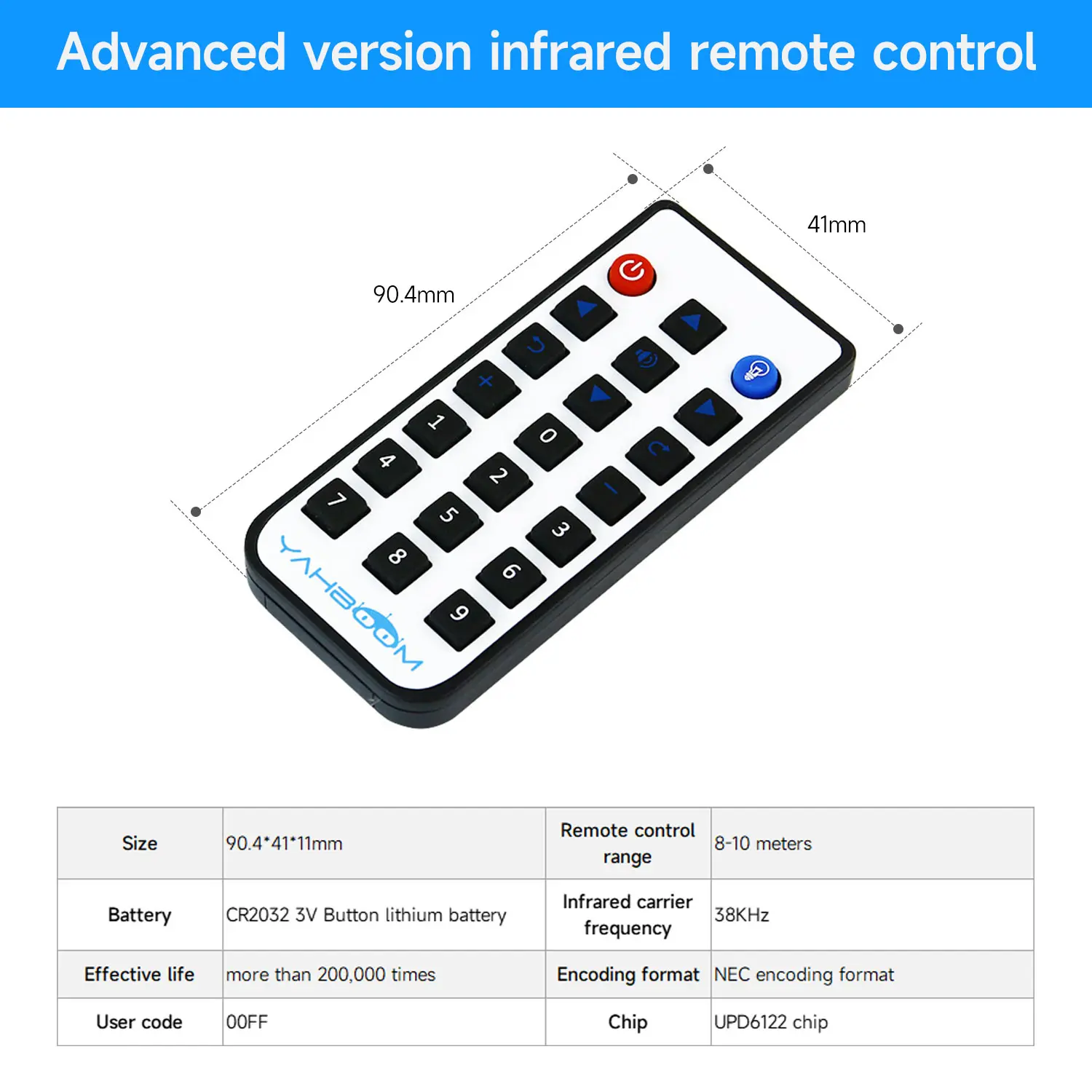 Yahboom IR Infrared Wireless Remote Control Suitable For Smart Cars Robot Kit