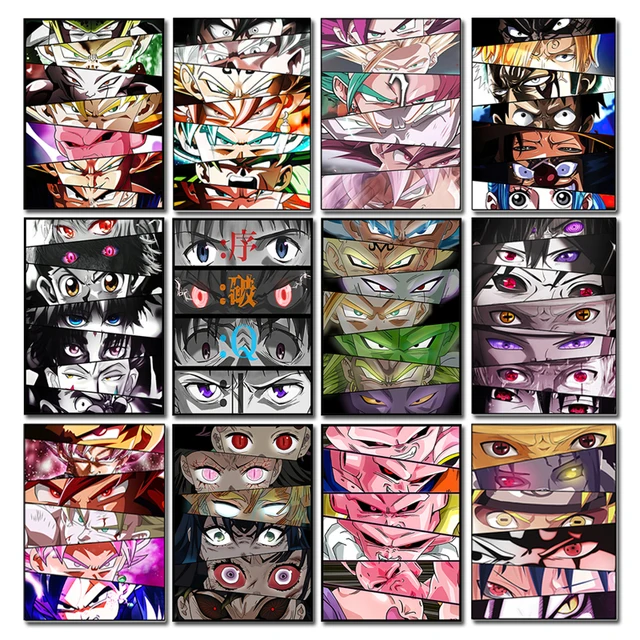 漫画のドラゴンボールのポスター ナルト ワンピース キャンバスの絵 壁画 リビングルームの装飾 Aliexpress