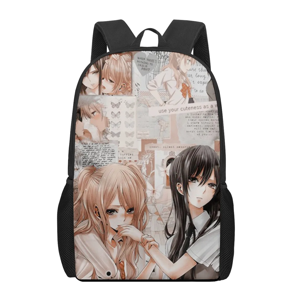  Skip and Loafer Anime Backpack Three Piece Set Unisex  Shoulders Bag Fashion 3D Printing Travel Bags (B)