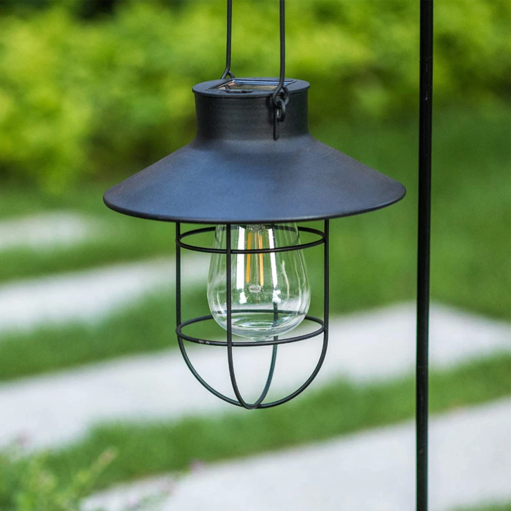 Retro Solar Lawn Lamp Hanging Outdoor Lighting Waterproof Tungsten Path Lights For Patio Walking Reading Camping Garden Supplies 3