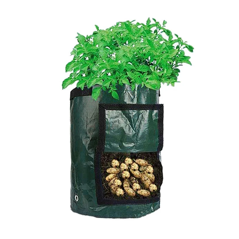 Potato Grow Bag PE Vegetable Onion Plant Bag with Handle Thickened Garden Carrot Taro Peanut Growing Bag Seedling Pot