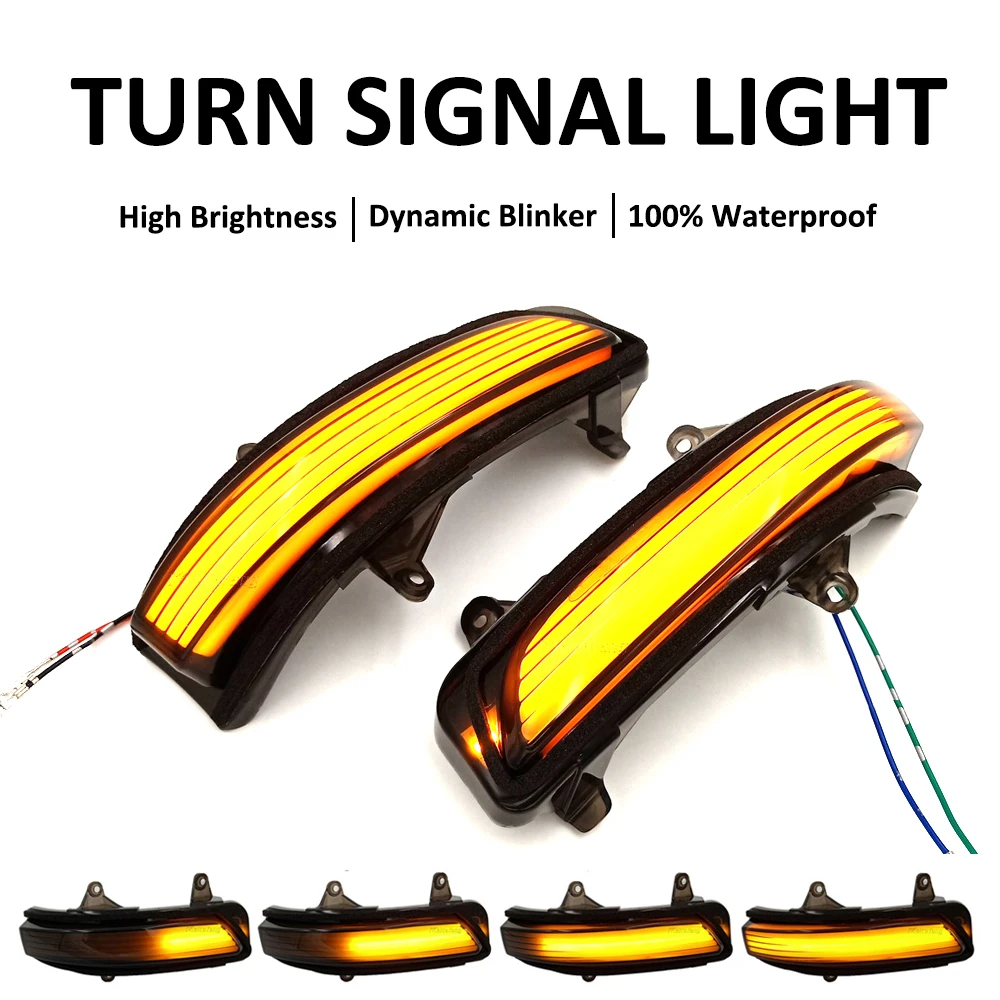 

For Toyota Land Cruiser FJ200 LC200 Prado FJ150 Car Side Mirror Lamp LED Dynamic Turn Signal Light Blinker Indicator 2010- 2020