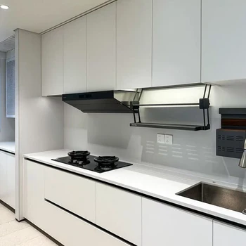 ชุดครัวสำเร็จรูปที่ปรับแต่งได้ทันสมัย เฟอร์นิเจอร์ตู้ครัวแบบโมดูลาร์ที่ปรับแต่งได้ หรูหรา ทันสมัย ตู้ครัวที่ปรับแต่งได้ ระดับพรีเมียม 1