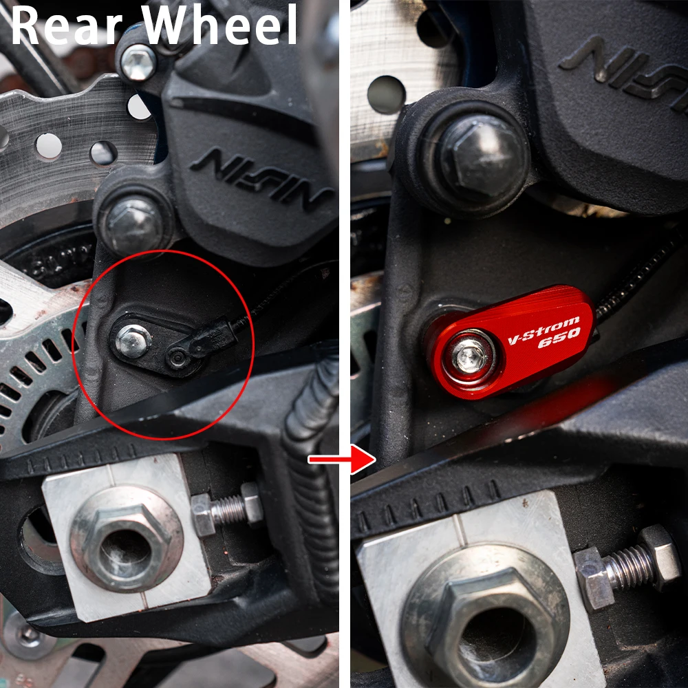 Suzuki V-Strom 650 Motorcycle Side Kickstand Extension and ABS Sensor Guard