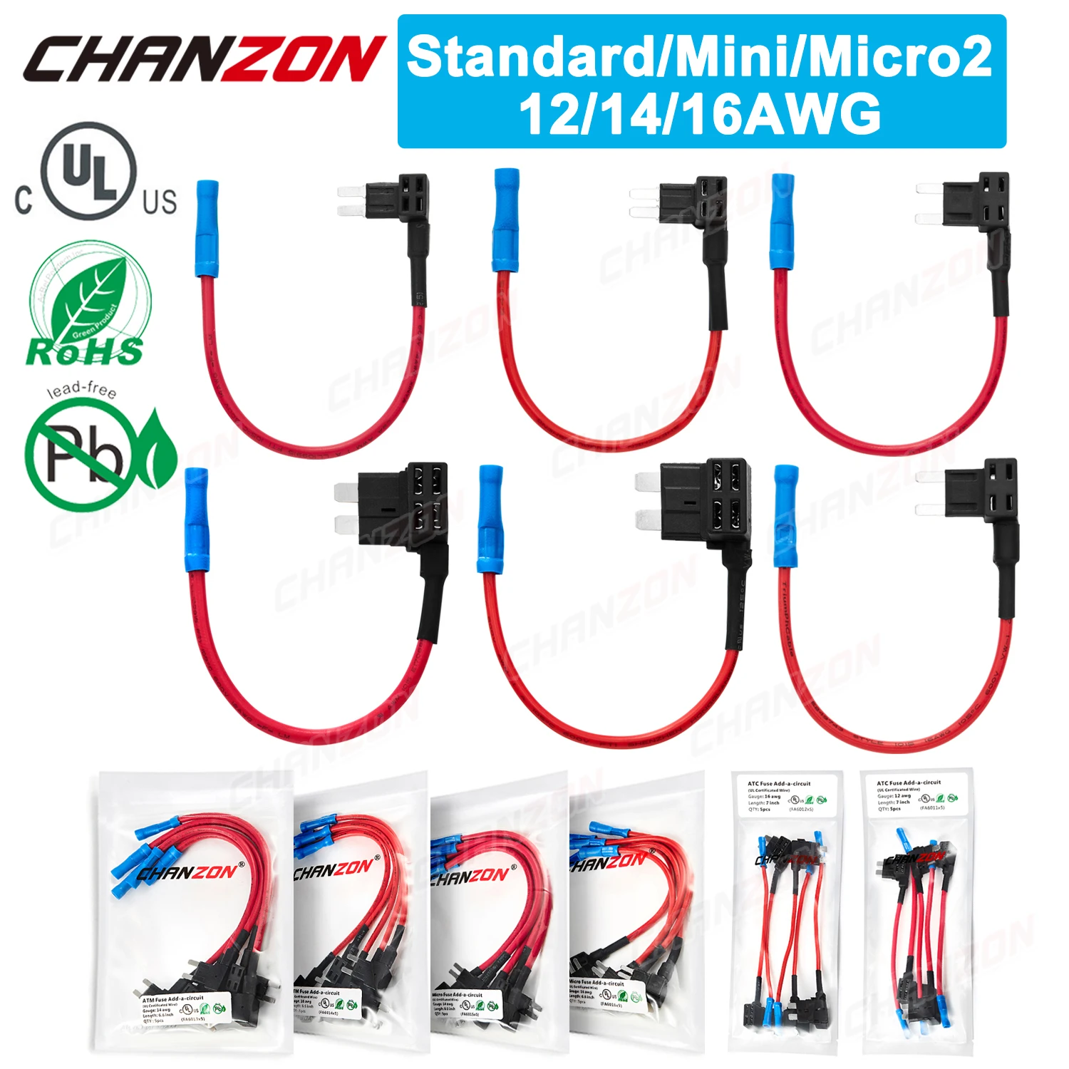 Car Fuse Adapter Micro2 Micro Auto Fuse Holder Fuse Holder 12v