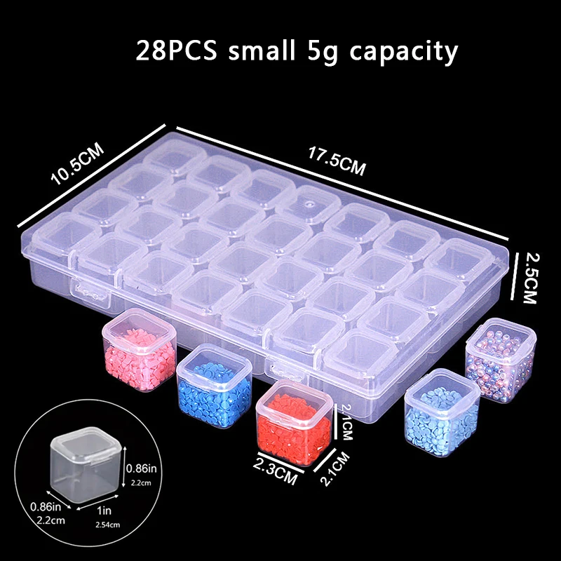Storage Box Multifunctional Independent Packaging Suitable for Rice Beads Pills Diamond Paintings