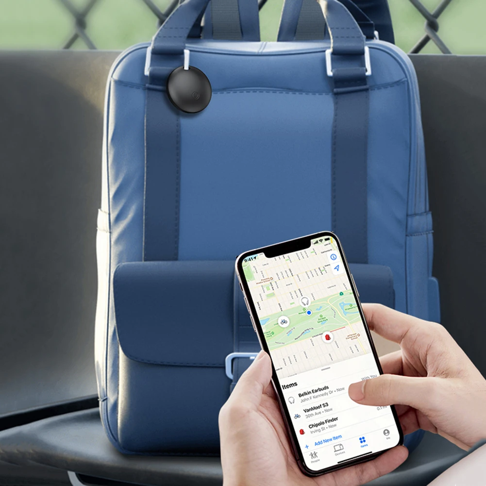 Item Locator Anti-Lost Wallet Finder Compatible with Apple Find My Wireless Charging for Key Luggage Passport