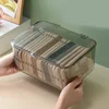 Hot Acrylic Sundries Storage Basket Phone Case Holder Ins Transparent Phone Case Organizer Storage Box with Cover Home Desktop 5