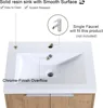 60 Inch Floating Vanity, 60" Bathroom Vanity with Sink, Double Sink Wall Mounted Vanity Combo, Modern Brown Bathroom Vanity Set 5