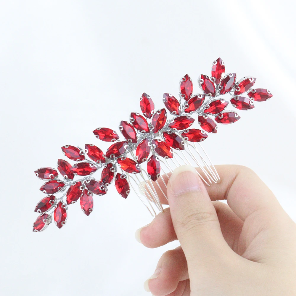 Full Rhinestone Hair Comb Bride Headdress for Wedding Hair Accessories Elegant Women Handmade Headband Bridal Headwear hair accessories bridal hair accessories crown headband bridal jewelry set