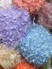 16 Colors - Glitter Silk Pom Pom Plush Yarn 100g Fancy Crochet Yarn Hand Knitting Yarn art  Wool Yarn for Knitting and Crochet 4