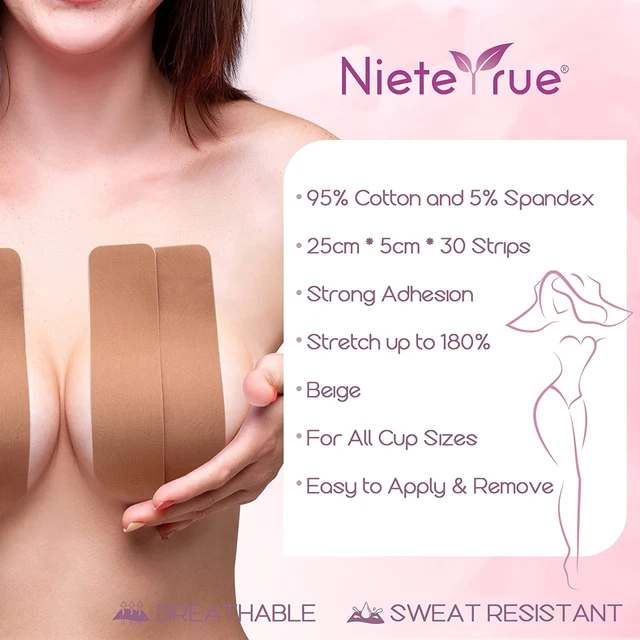 Booby Tape, Breathable & Sticky Boobytape For Breast Lift