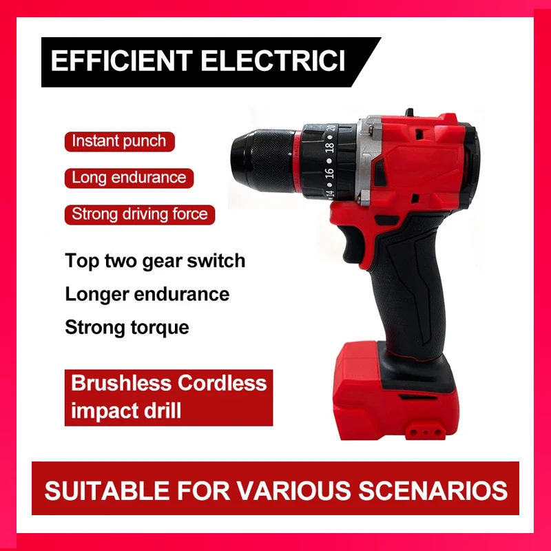For Milwaukee Small Electric Drill 150N.m brushless Cordless Impact Drill of Dec