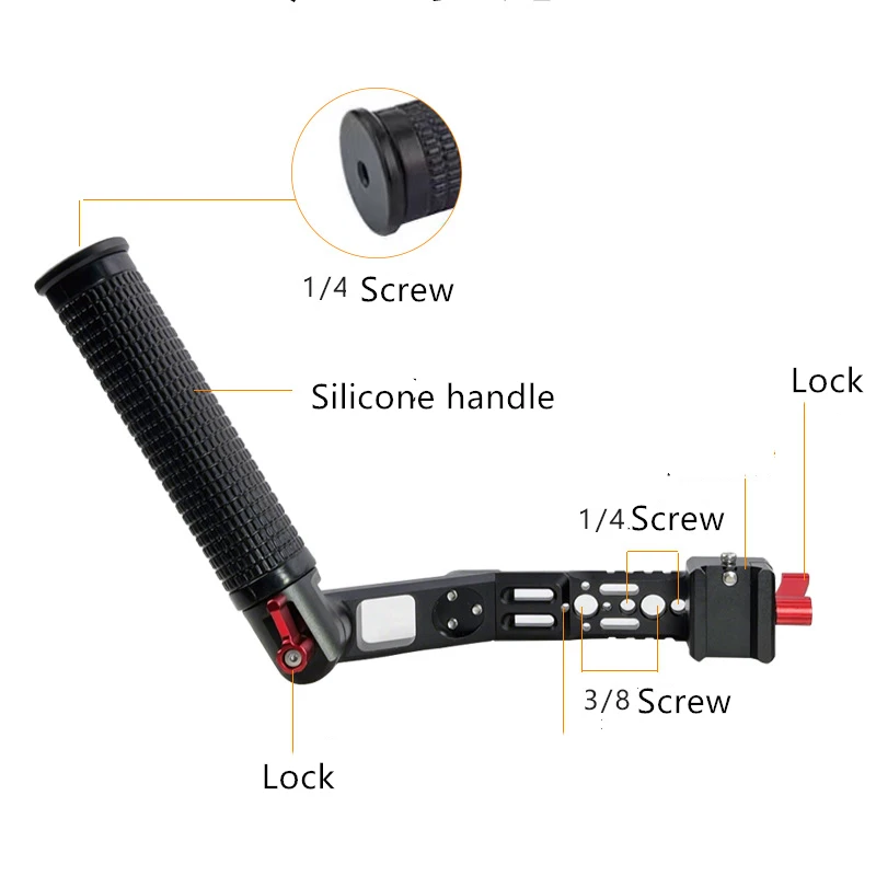 Adjustable Sling Handheld Gimbal Handle Grip Aluminum Bracket for DJI Ronin RS4/4Pro RS2 RSC2 RS3PRO RS3 Mini Stabilizer Grip