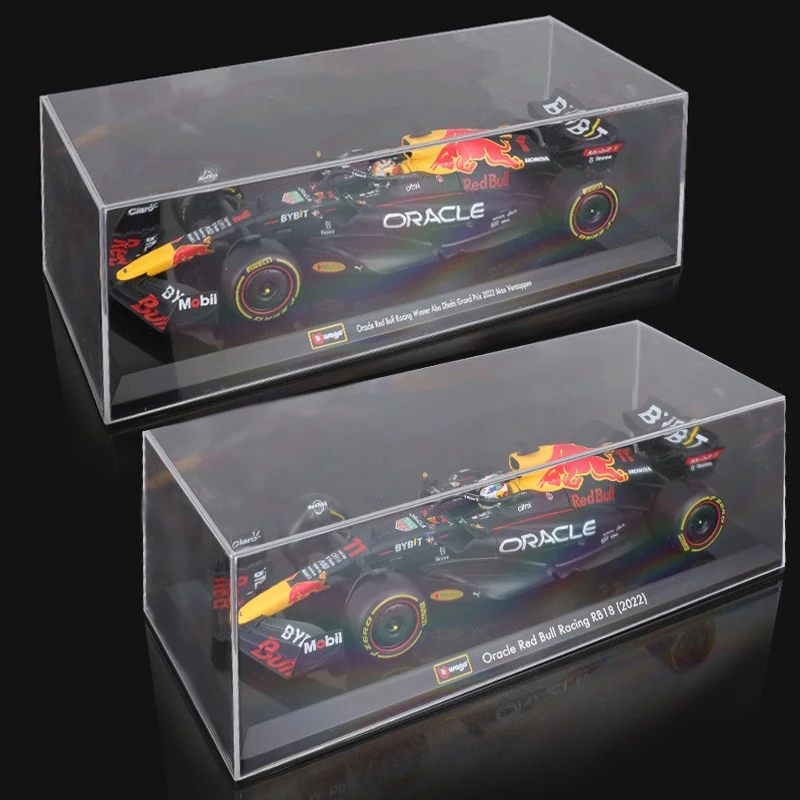 Bburago 1/24 2022 New F1 RB18#1 for Verstappen Champion Racing Compatible  with Red Bull 1:24 Static Alloy Car Die Cast Model Collectible Gift, Black
