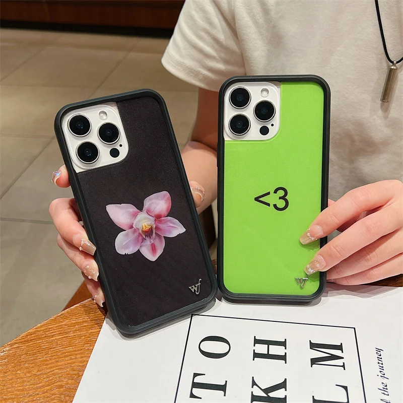 Wildflower Orchid Lila Moss Phone Case For iPhone 17 16 15 14 13 12 Pro Max Plus wf Precious Moments Emergency Intercom Cover 3