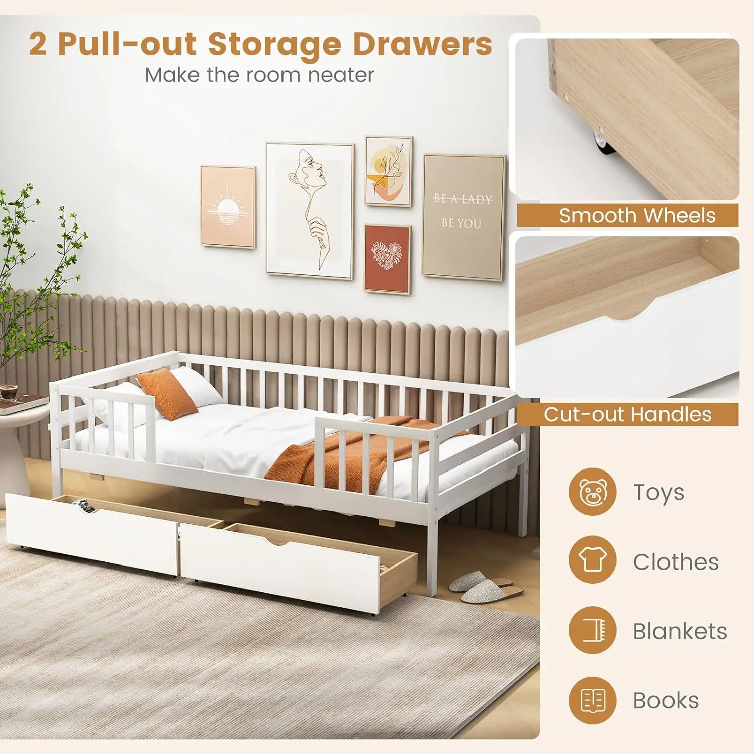 Kids Storage Twin Bed 5