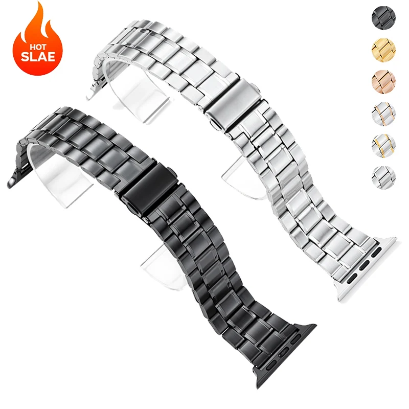 Premium Stainless Steel Metal Strap for Apple Watch - Adjustable and Stylish Wristband