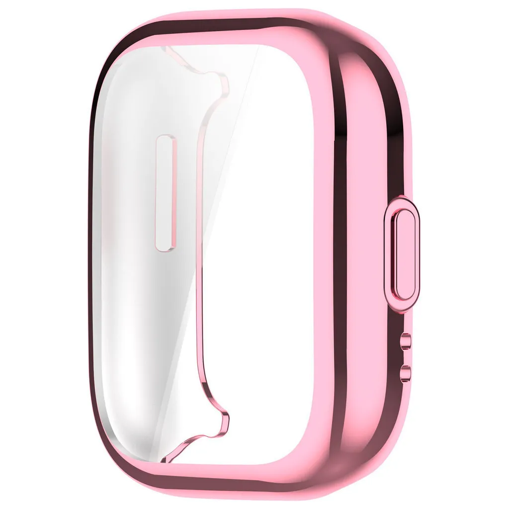 Enhanced TPU Soft Electroplating Smartwatch Screen Protector Frame - Anti-Scratch Full Coverage Case Cover