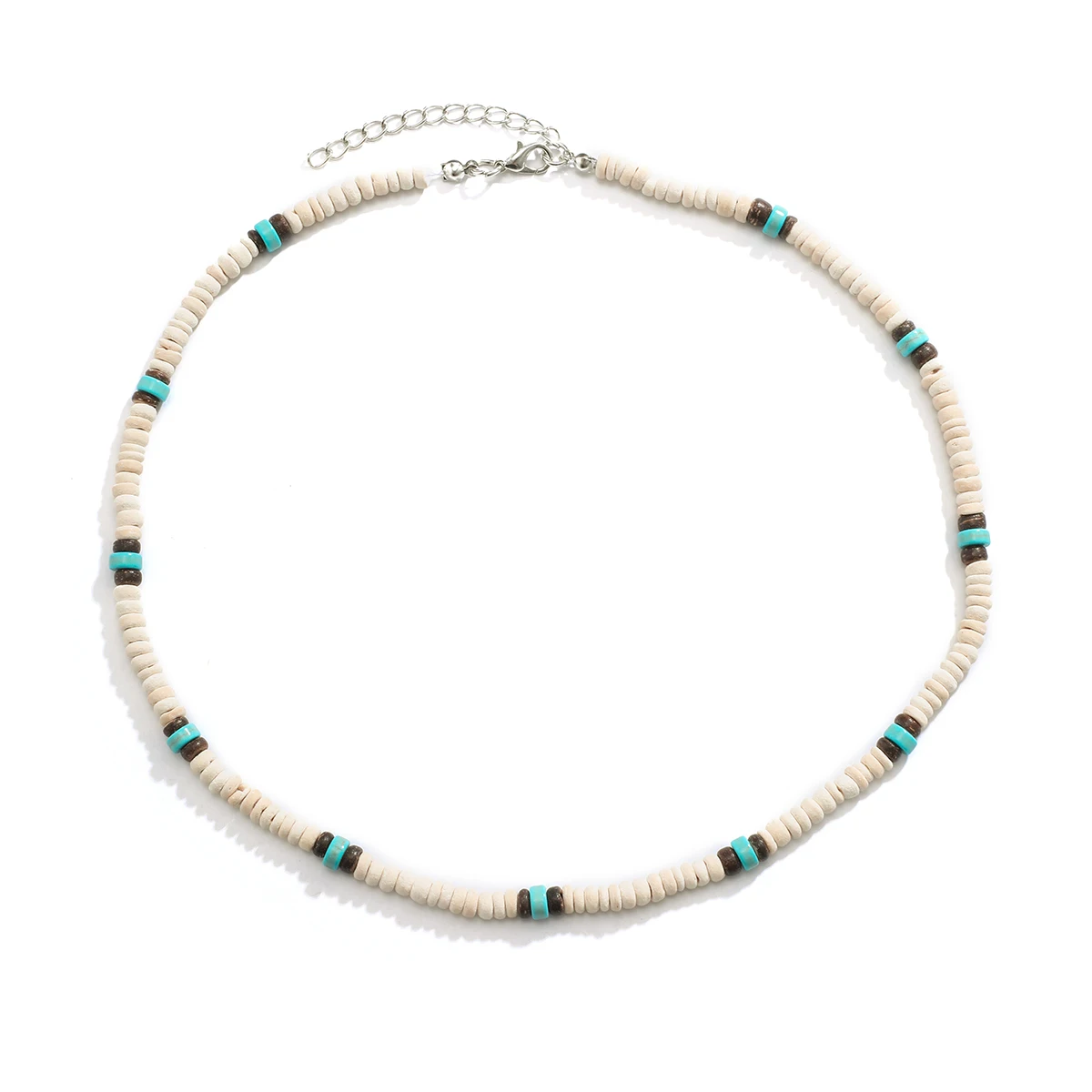 Collana Regolabile Con Denti Tribali Per Uomini E Ragazzi - Cordoncino Nero Stile Surfer - Nuova - Foto 2