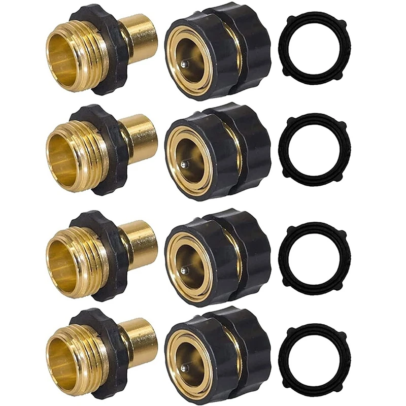 Pairs Garden 3/4 Hose Quick Connector Set Hose Kitchen Faucet Connector