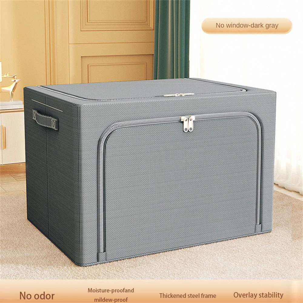 Single Window Storage Box White Large Storage Capacity Large Bearing Capacity Fabric Material Convenient Cleaning Home Supplies 3