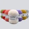 1pcs 50g Alpaca Mohair Yarn Long Plush Thick Crochet Wool Yarn For Knitting Scarf  Baby Sweater Summer Winter Thread 380m/416yd 1