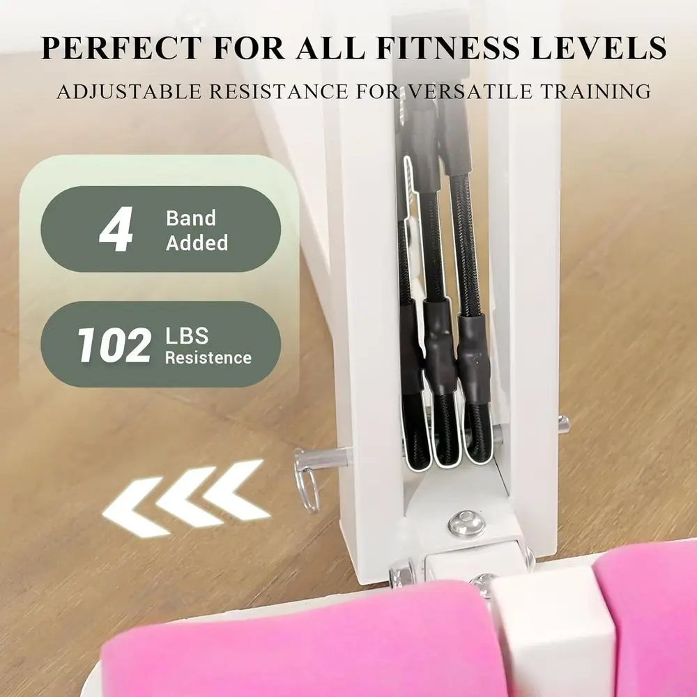 Women Deep Squat Machine With Adjustable Resistance Bands, Home Gym Trainer For Glute, Leg, Core And Abdominal Exercise_voghion.com