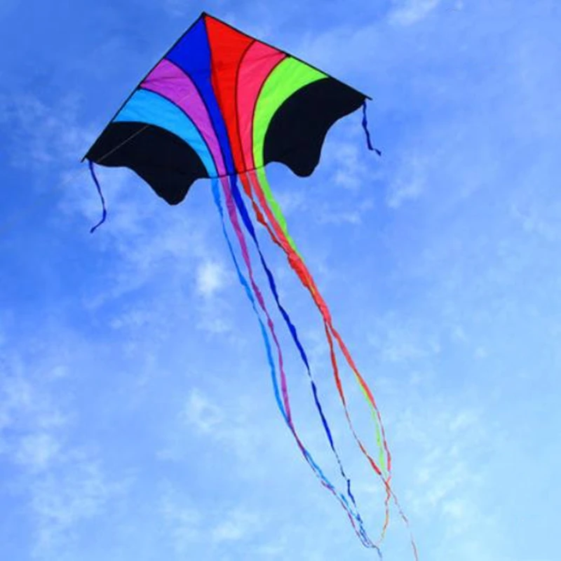 High-Quality Rainbow Eagle Kite for Kids - Durable Ripstop Nylon Fabric and Strong Line rainbow kite