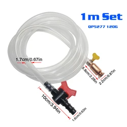 Efficient Self - Suction Manual Oil Pump with Copper PVC Filler Pipe for Oil, Fuel, and Water Transfer (1m With valve)