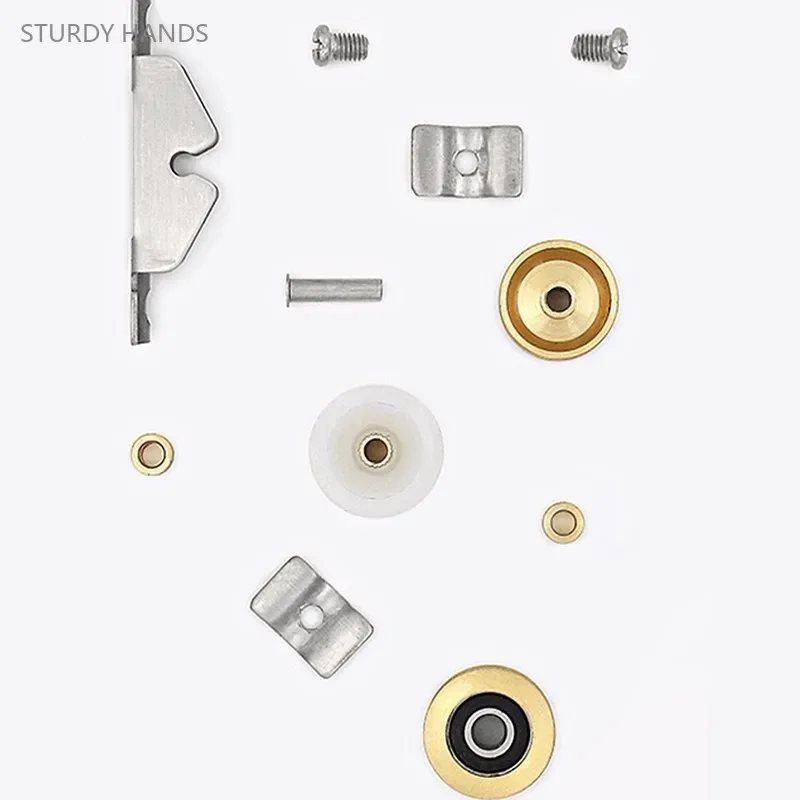 track polia sliding door slide rollers hardware 04