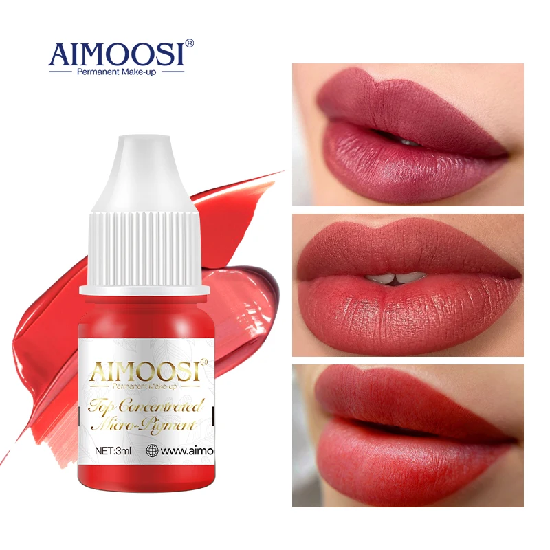 3ml Lip Permanent Makeup Pigments for Micropigmentation Professional Microblading Pigment for Eyebrow Semi-PMU Ink tattoo ink tattoo ink pigment