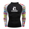 Mens Long Sleeve Rashguard Upf 50 Sun Protection Surf Shirt Quick Dry Breathable Swimming Tight T-shirt Summer 2023 Gym Clothes 1