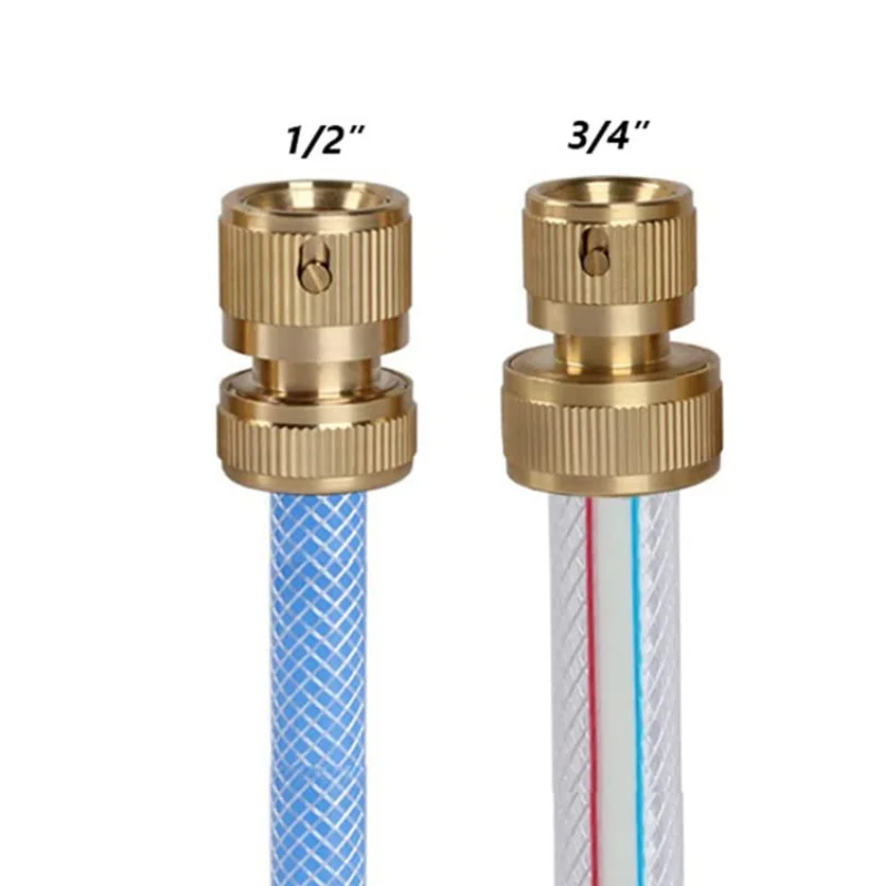 1/4 High Pressure Washer Shower Car Wash Water Gun Household Brush Car Watering Nozzle In-line Type Copper 5
