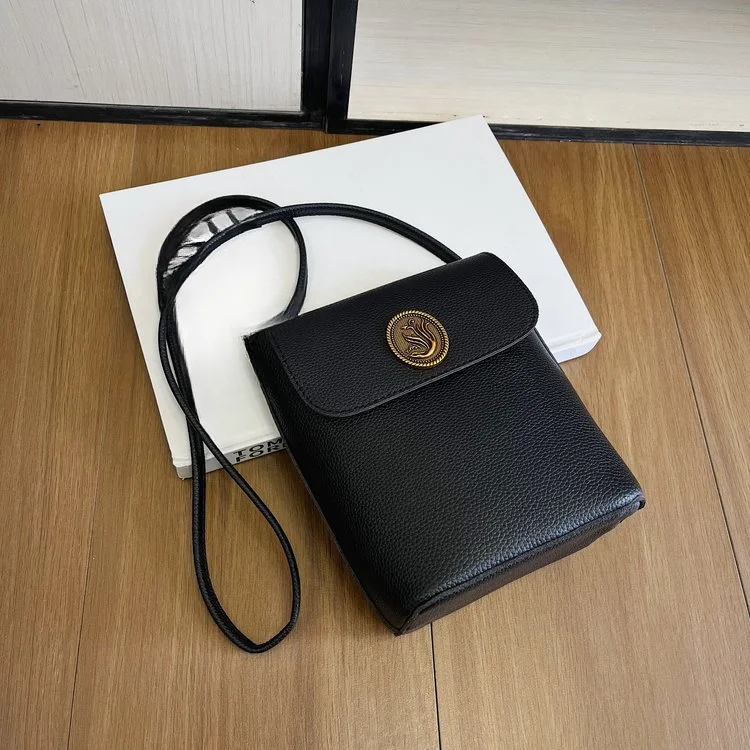Advanced feeling minimalist and portable crossbody for women's new versatile mobile phone mini one shoulder small bucket_voghion.com