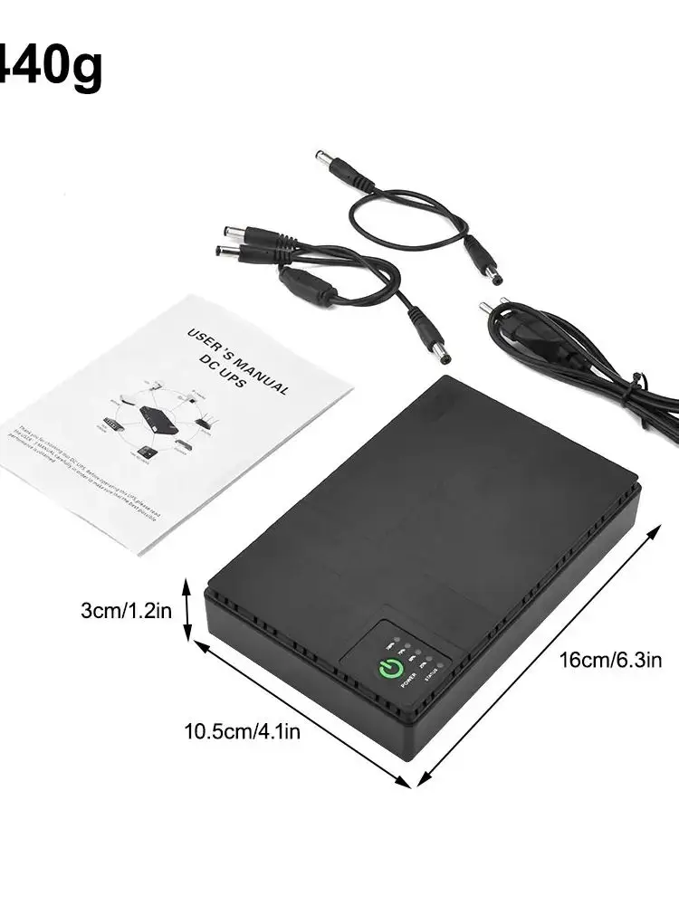 Description Picture 3 of item10400mAh DC UPS Battery Backup Uninterruptible Power Supply 5V 9V 12V 2A 15V 24V 1A Output Battery Backup EU Plug