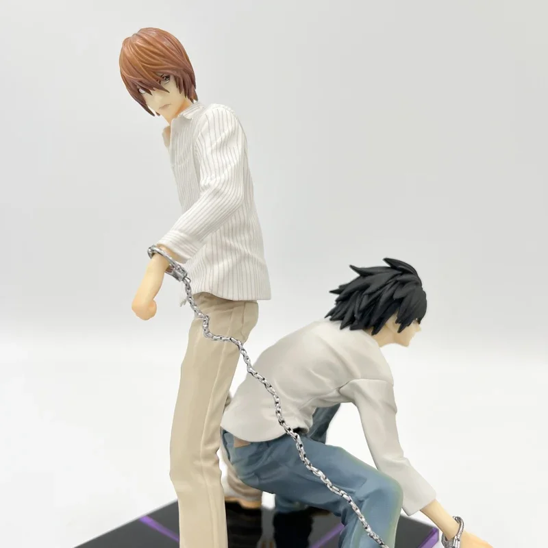 Zhongkaihua Licht Yagami Detective L Death Note PVC Figuur 20 cm, Anime Karakter figuren Model PVC Standbeeld Ornamenten Woondecoratie Collectibles Geschenken voor Fans