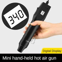 Electric Hot Air Gun with Digital Display, Support Seat, Temperature Adjustment, Household DIY Tool, Repair Tool, 220V, 300W 1