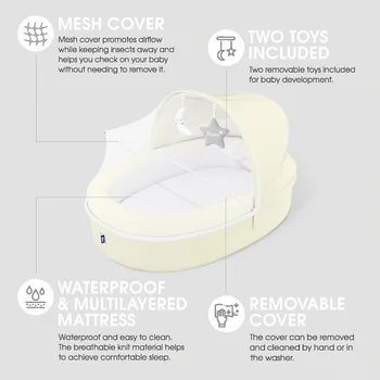 Premium Baby Lounger for Newborn, Infant and Toddler - Baby Nest Lounger 3