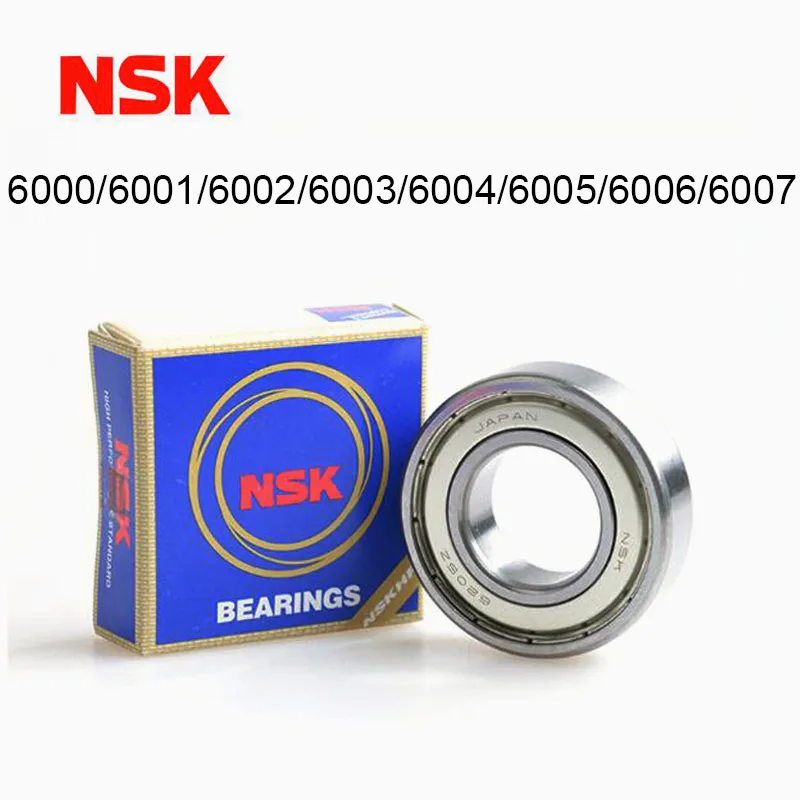 

Free Shipping NSK Japan Bearing 6000 6001 6002 6003 6004 6005 6006 6007 2RS/ZZ Rubber Sealed Deep Groove Ball Bearing