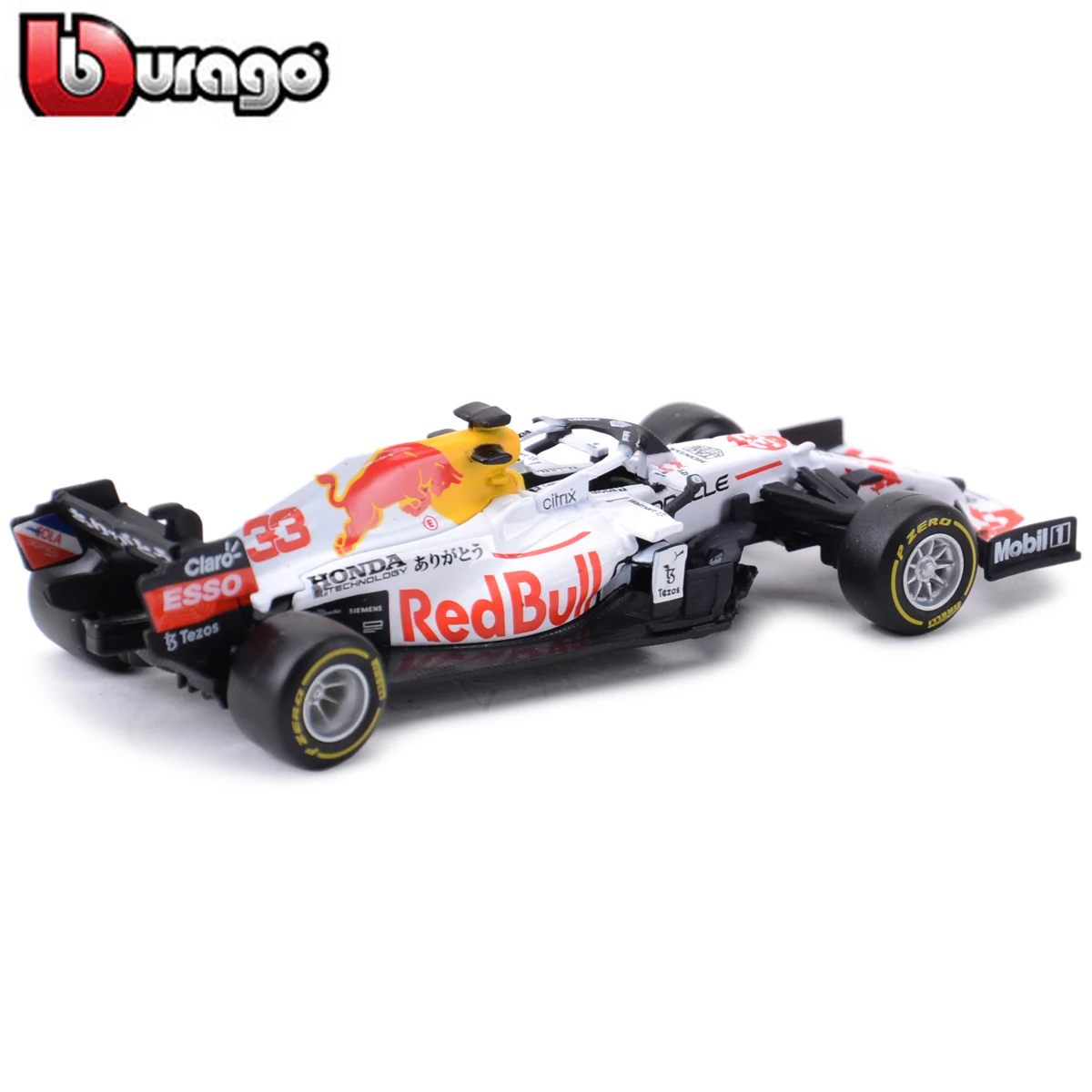 Bburago 1:43 2021 F1 Redbull Honda RB16 RB16B #11 Perez /33 Max Turkish White Painting Formula Racing Diecast Model Car 4