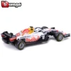 Bburago 1:43 2021 F1 Redbull Honda RB16 RB16B #11 Perez /33 Max Turkish White Painting Formula Racing Diecast Model Car 4