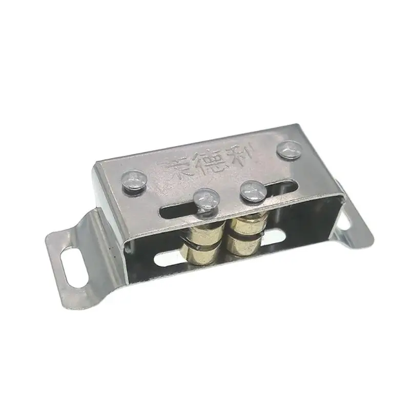 Magnetic Cabinet Catches Double Roller Catch Stainless Steel Heavy Duty Latch For Cabinet Closet Doors Hole Pitch 42mm magnetic cabinet latches