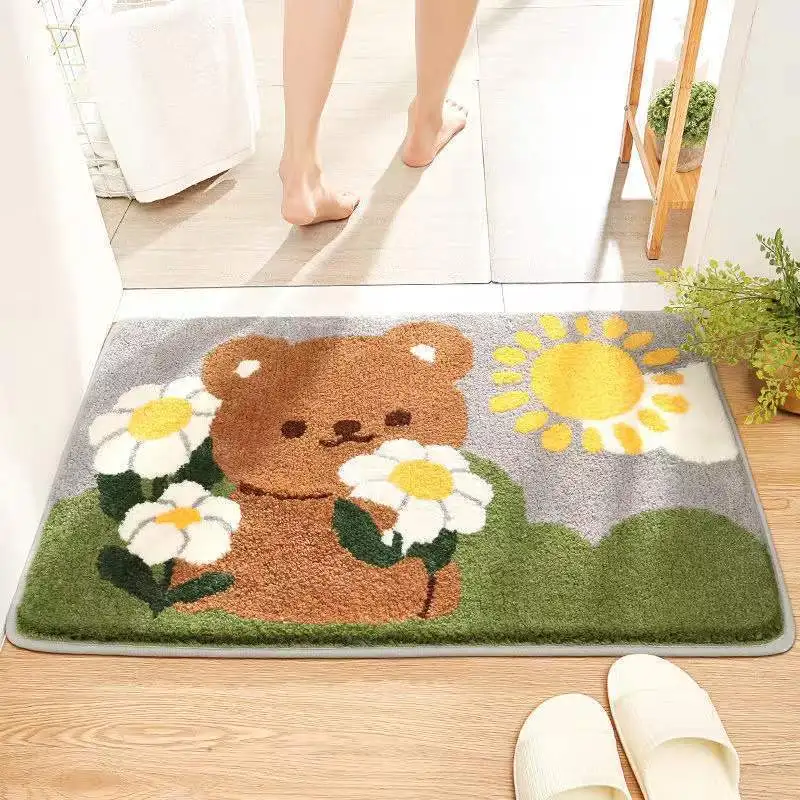 

2023 absorbent floor mats, soft and non slip bathroom floor mats Cartoon carpet