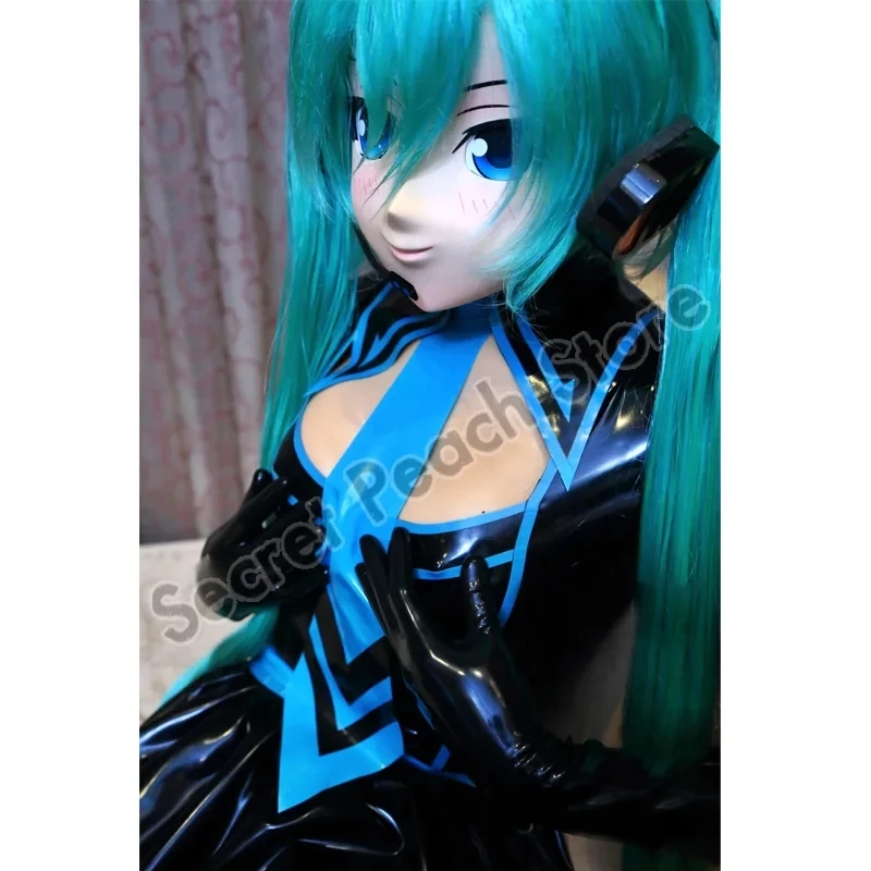 S*t様 初音ミク コスプレ ラバースーツ ラテックススーツ