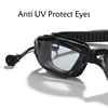 Professional Swimming Goggles with Conjoined Earplugs HD UV Shield Anti-Fog Water Sport Eyewear Glasses Silicone for Swim Pool 4