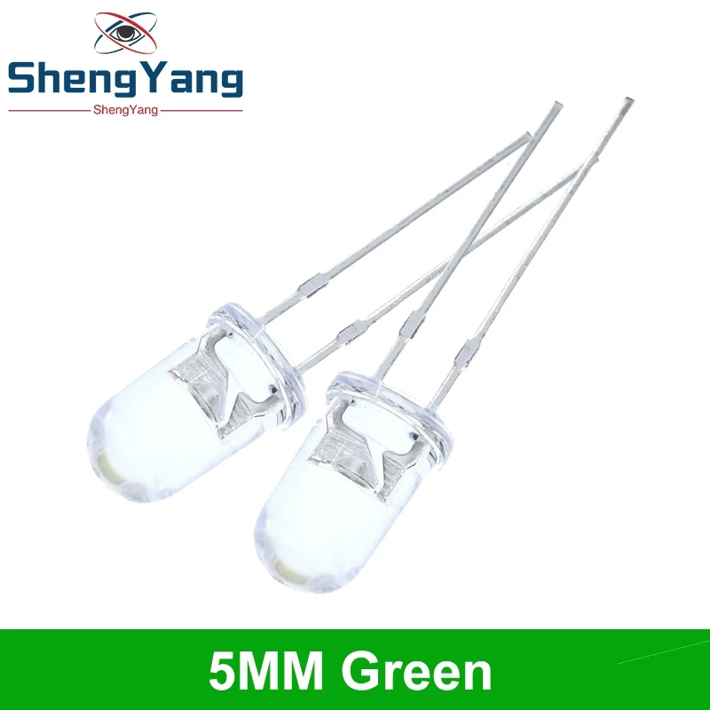 10/20/100PCS Led Bulb Transparent Round 3MM 5MM Super Bright Water Clear Green Red White Yellow Blue Light Emitting Diode