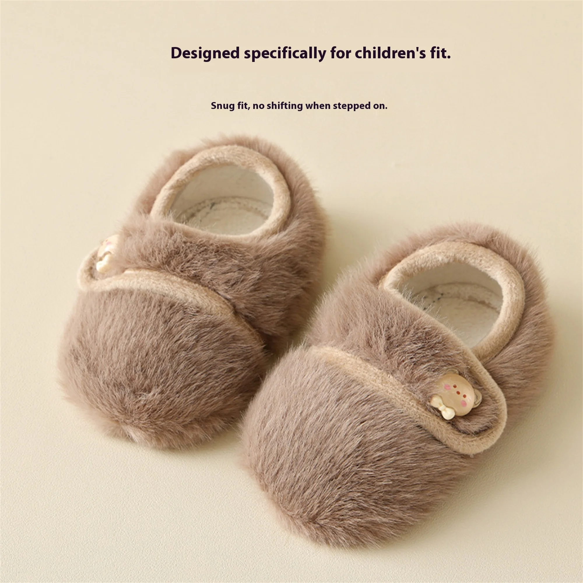 Cute Toddler Winter Boots Cozy Faux Fur Lined Snow Boots for Baby Boys Girls First Steps Non-slip Soft Sole Warm Shoes S1e803f69fbdd4eca9f620c7a73591105a